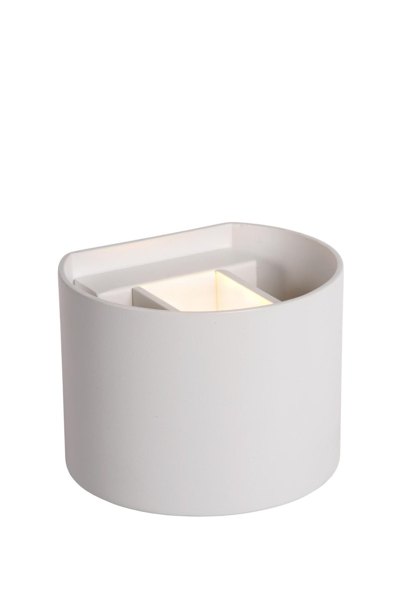 Xio 13cm Hvit vegglampe Fra Lucide - En stilig boks full av lys til veggen din.