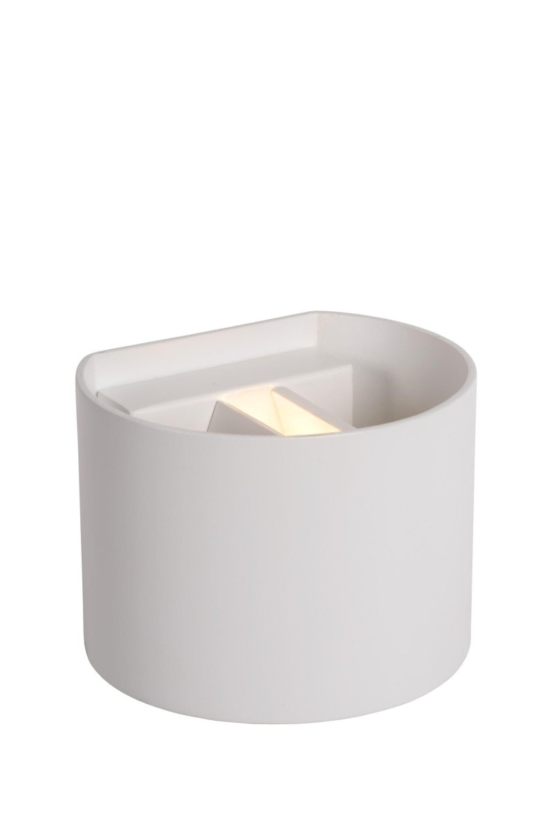 Xio 13cm Hvit vegglampe Fra Lucide - En stilig boks full av lys til veggen din.