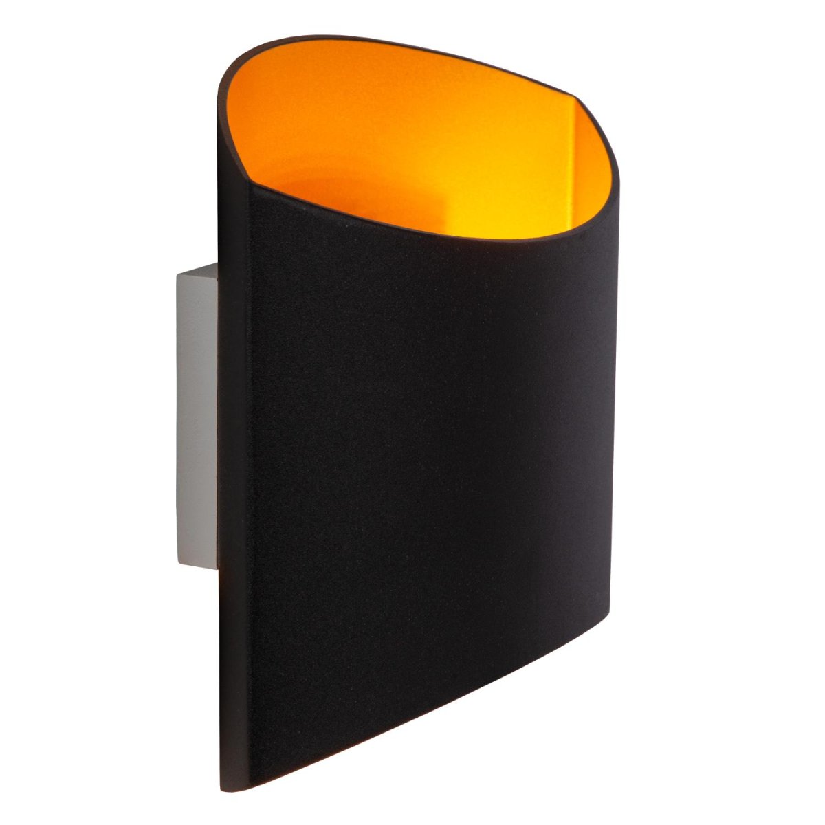 Diletta 18cm Svart vegglampe Fra Lucide - Med kompakte mål på 16 x 8 x 18 centimeter og en ultralett design, bidrar den til en tidløs karakter i ethvert rom.