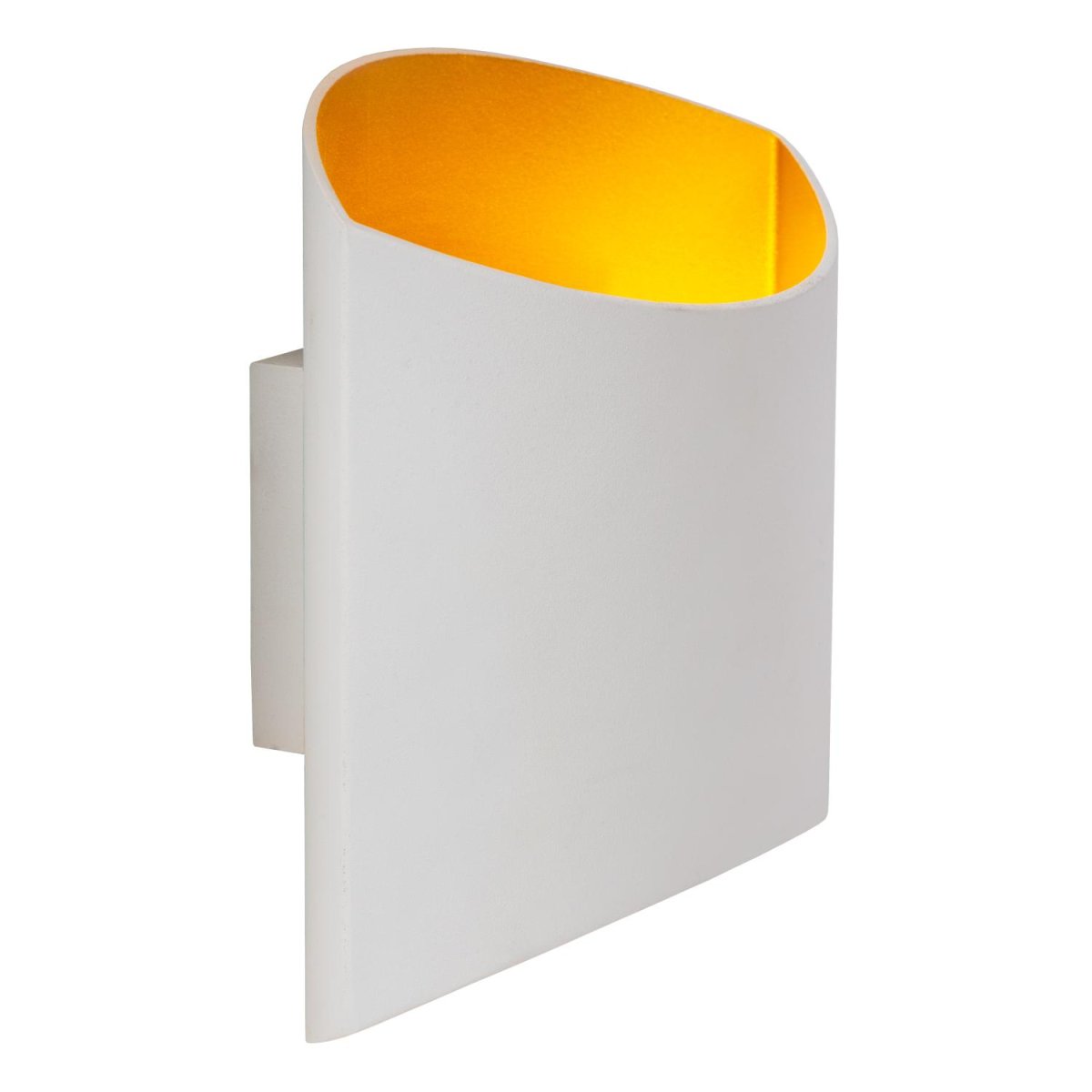 Diletta 18cm Hvit vegglampe Fra Lucide - Med kompakte mål på 16 x 8 x 18 centimeter og en ultralett design, bidrar den til en tidløs karakter i ethvert rom.