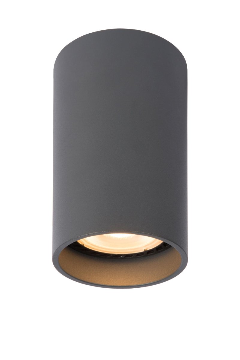 Delto Grå spotlight Fra Lucide - I tillegg leveres Delto-LED med en dimmebar LED-lyskilde som enkelt kan justeres for &aring; gi en varmere fargetemperatur mellom 2200K og 3000K.