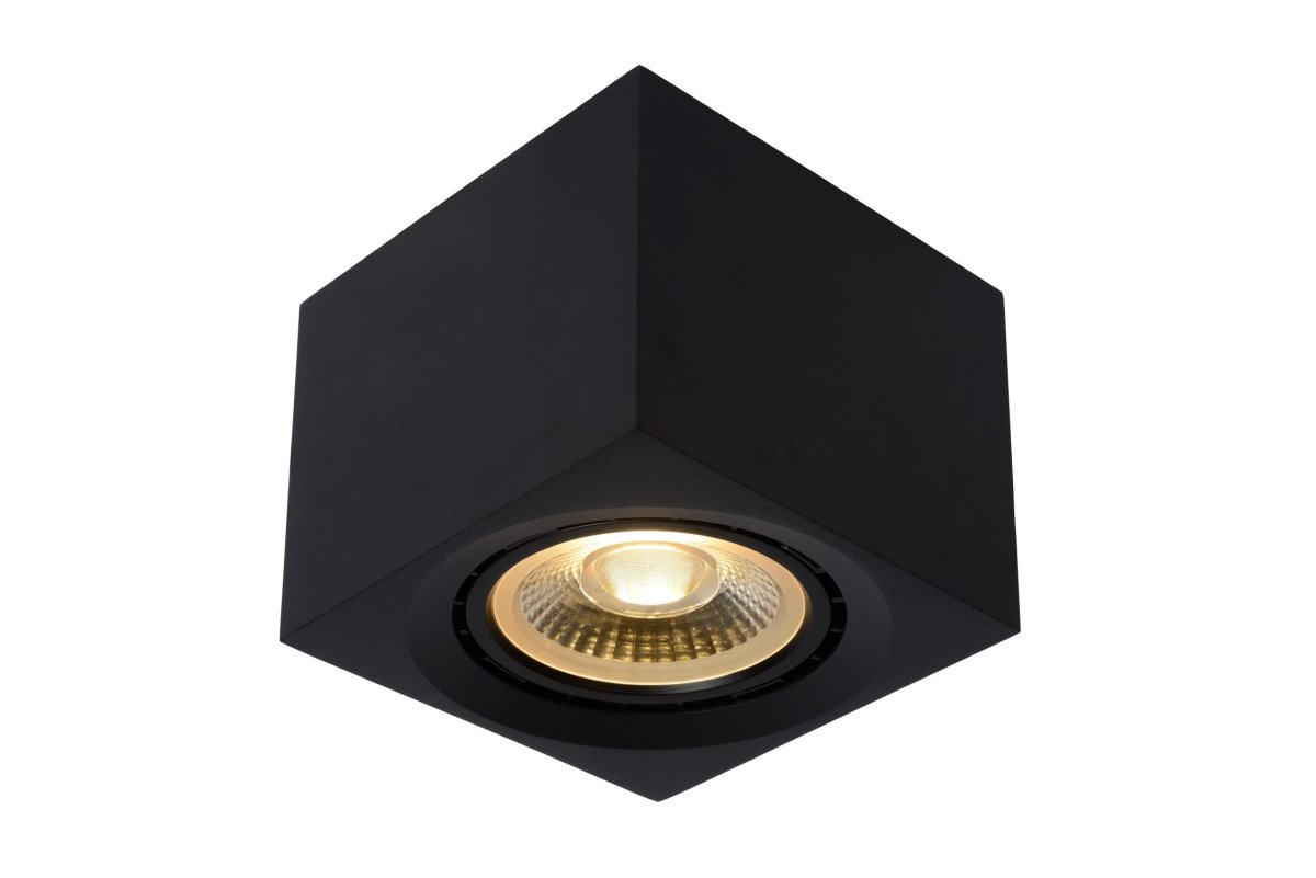 Fedler Svart spotlight Fra Lucide - Takspotten er enkel &aring; installere og kan kobles til en dimmer (ikke inkludert) om &oslash;nskelig.