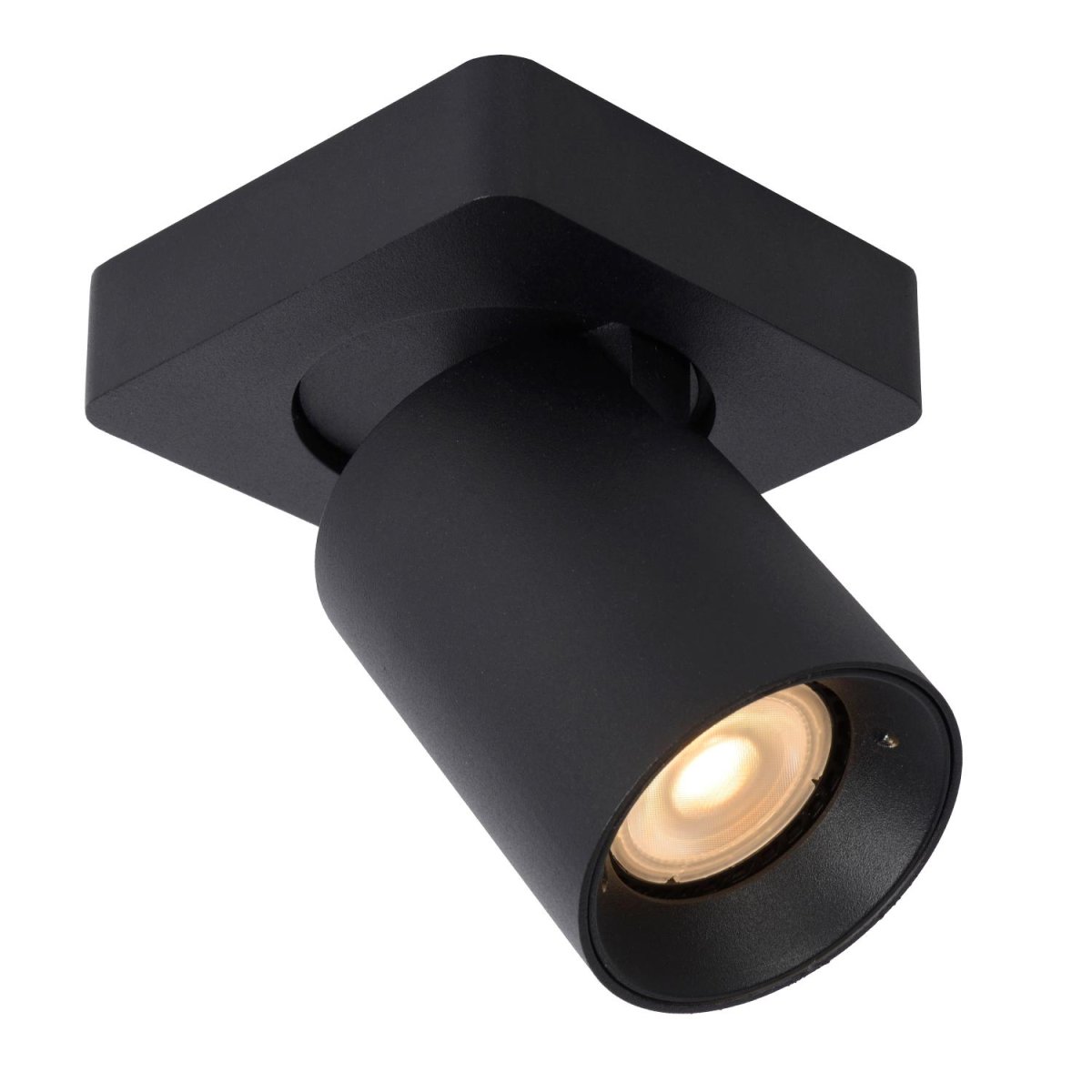 Nigel Svart spotlight Fra Lucide - Monter Nigel i taket ditt, koble til en ekstern dimmer for justering av fargetemperatur, vri og rett rampelyset som du vil, og nyt stilig belysning.