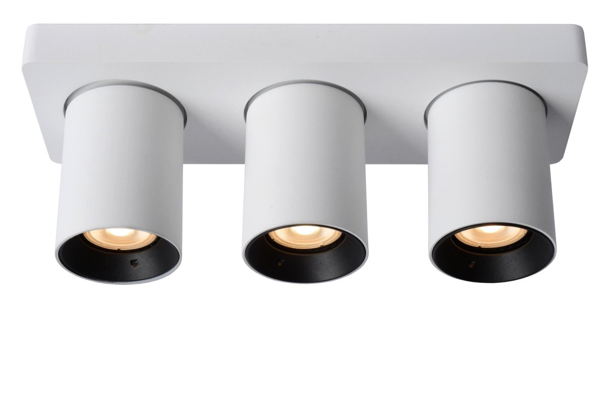 Nigel 3 Hvit spotlight Fra Lucide - Monter Nigel i taket ditt, koble til en kompatibel dimmer for justering av fargetemperatur og rett lyset akkurat slik du &oslash;nsker for &aring; skape den perfekte atmosf&aelig;ren.