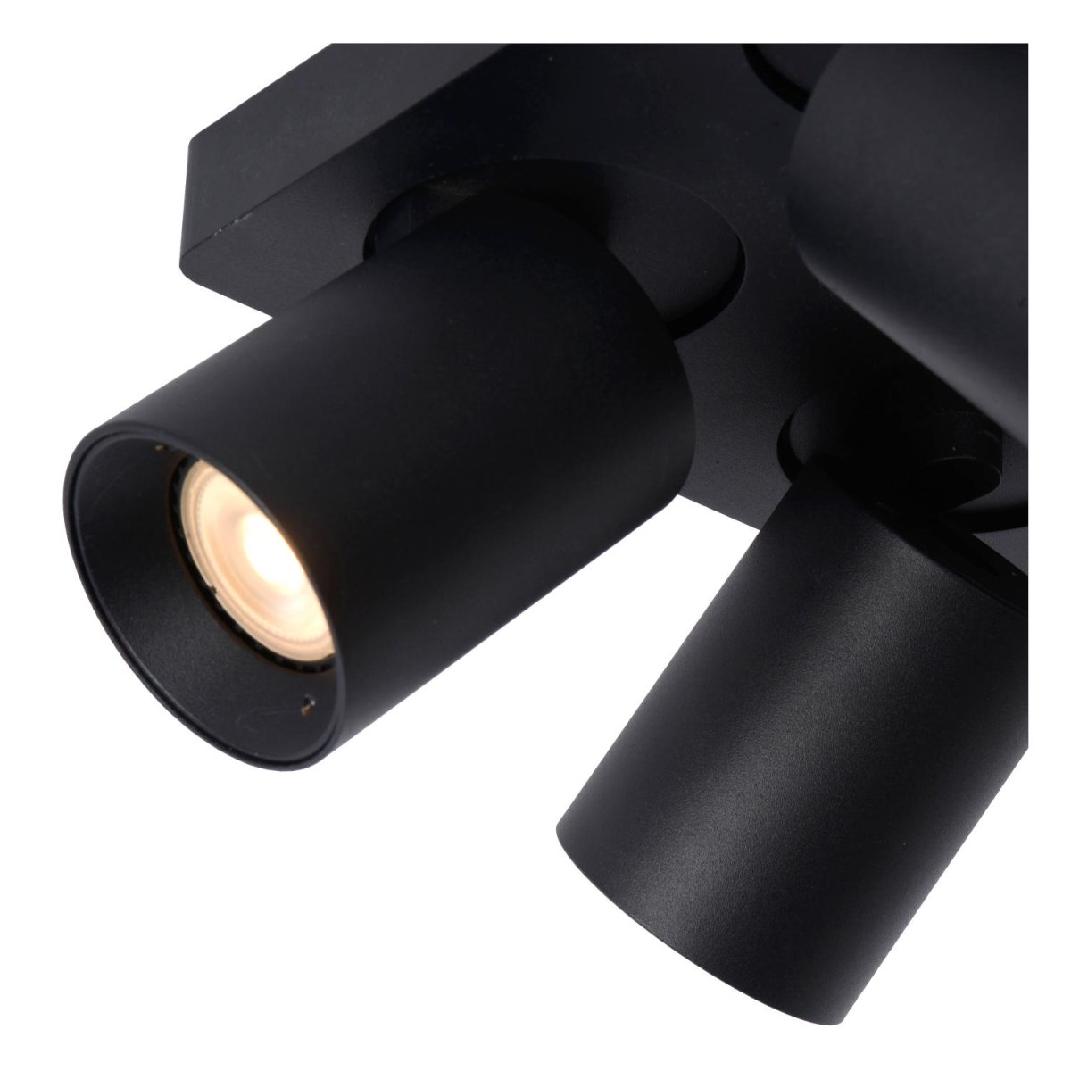 Nigel 4 Svart spotlight Fra Lucide - Monter Nigel i taket ditt, koble til en kompatibel dimmer for justering av fargetemperatur og rett lyset akkurat slik du &oslash;nsker for &aring; skape den perfekte atmosf&aelig;ren.