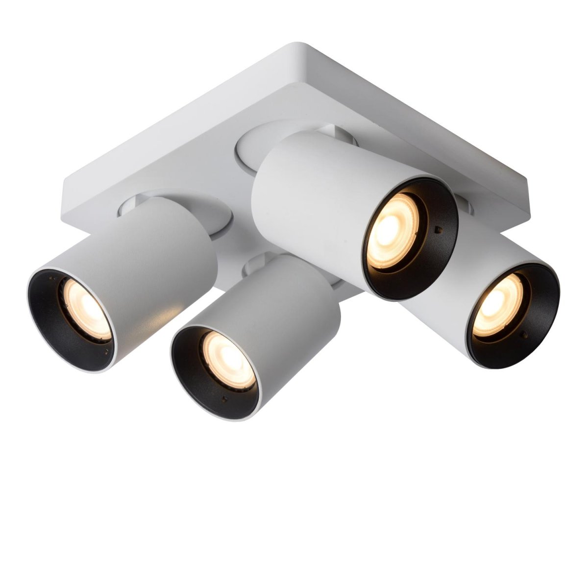Nigel 4 Hvit spotlight Fra Lucide - Monter Nigel i taket ditt, koble til en kompatibel dimmer for justering av fargetemperatur og rett lyset akkurat slik du &oslash;nsker for &aring; skape den perfekte atmosf&aelig;ren.