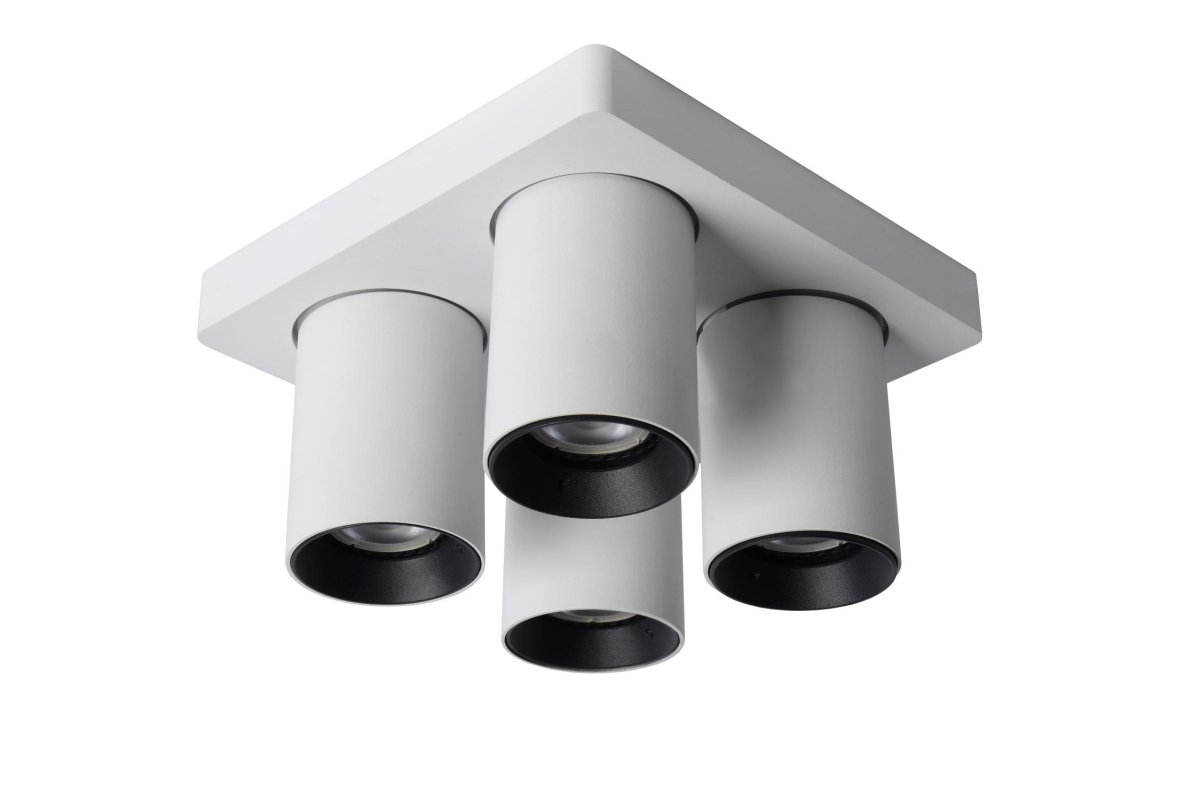 Nigel 4 Hvit spotlight Fra Lucide - Monter Nigel i taket ditt, koble til en kompatibel dimmer for justering av fargetemperatur og rett lyset akkurat slik du &oslash;nsker for &aring; skape den perfekte atmosf&aelig;ren.