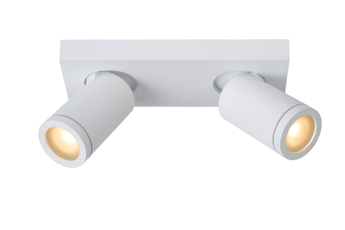 Yes 24cm Hvit baderomslampe Fra Lucide - Lampen har dim-til-varm-teknologi slik at du kan dimme Ja til en varmere fargetemperatur n&aring;r den er koblet til en ekstern dimmer.