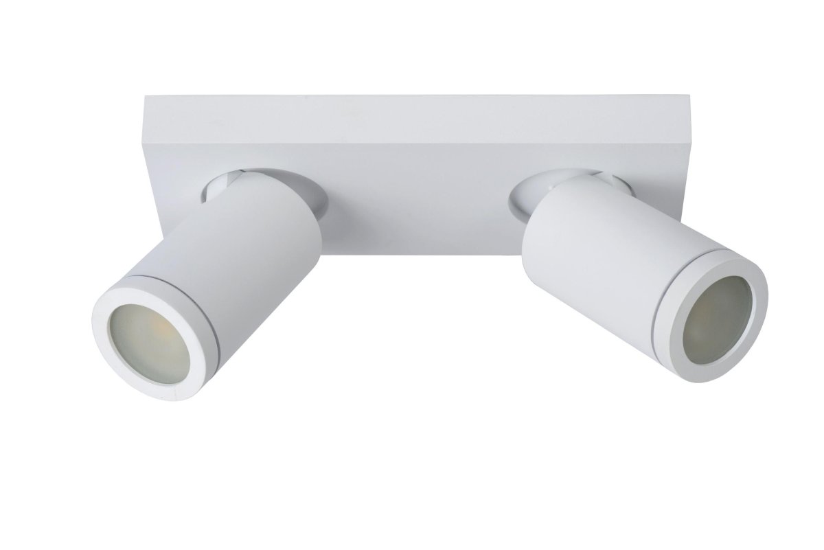 Yes 24cm Hvit baderomslampe Fra Lucide - Lampen har dim-til-varm-teknologi slik at du kan dimme Ja til en varmere fargetemperatur n&aring;r den er koblet til en ekstern dimmer.