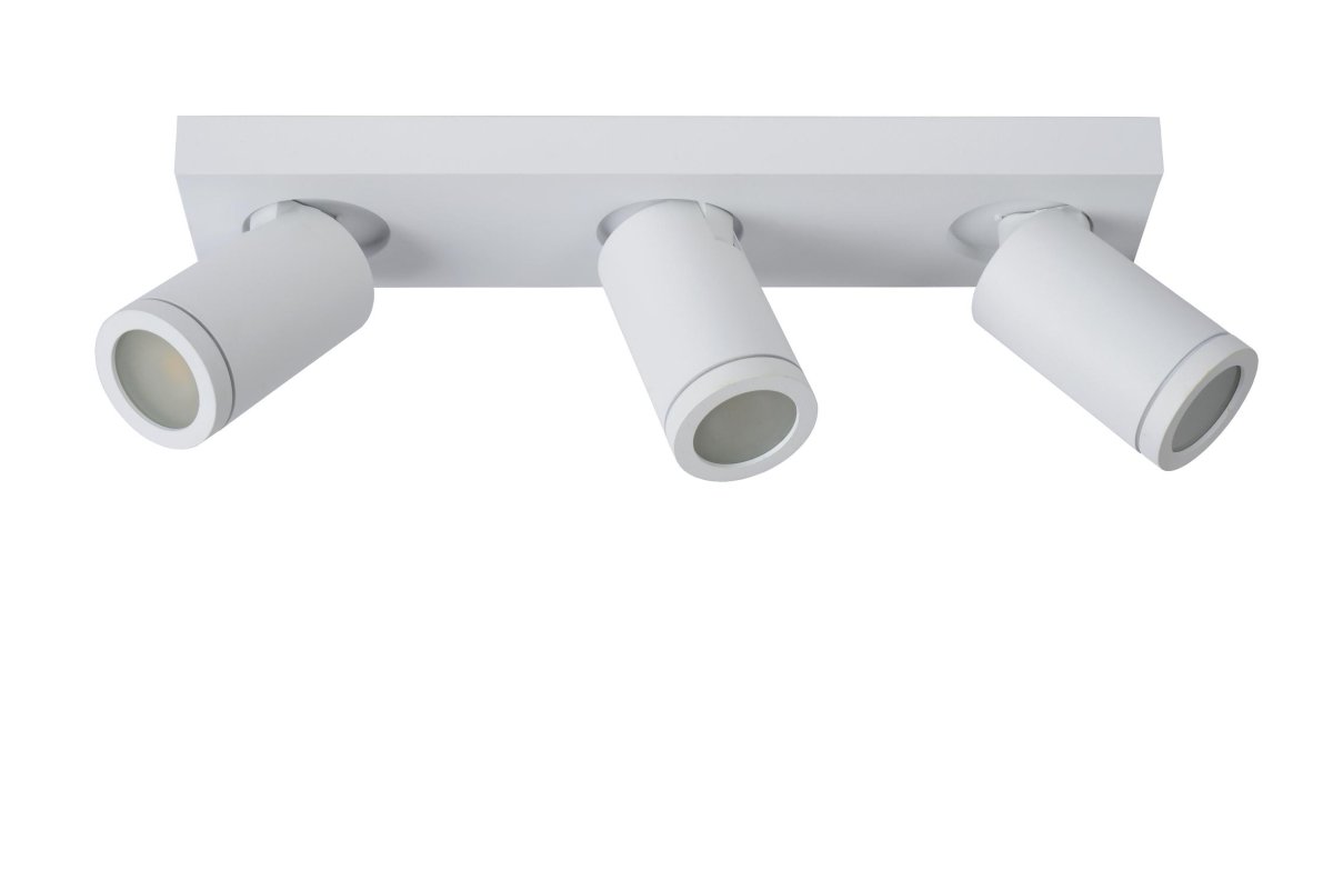 Taylor 38cm Hvit baderomslampe Fra Lucide - Unike produktegenskaper:Med dim-til-varme lysp&aelig;rerDimbar til en varmere fargetemperatur (2200K-3000K)Denne lampen kan kobles til en roterende til og med E.