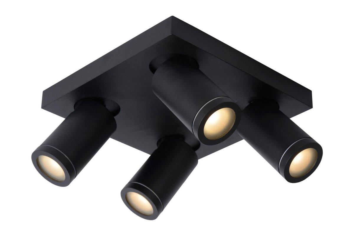 Taylor 24cm Svart baderomslampe Fra Lucide - Unike produktegenskaper:Med dim-til-varme lysp&aelig;rerDimbar til en varmere fargetemperatur (2200K-3000K)Denne lampen kan kobles til en roterende til og med E.