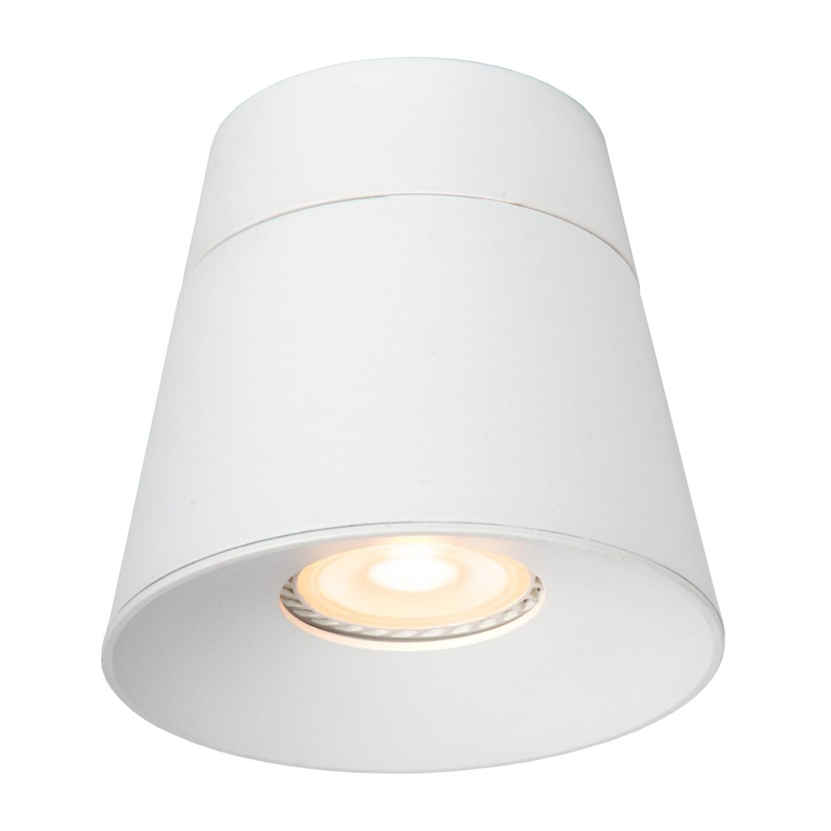 Trigono Hvit spotlight Fra Lucide - Unike produktegenskaper:Egnet for bruk med LED-lyskildeDenne lampen kan roteres og vippesLett å koble til en dimmer (ekskl.