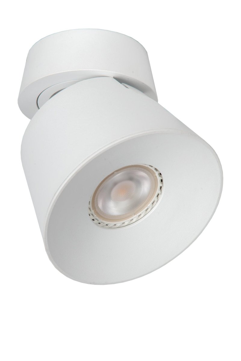Trigono Hvit spotlight Fra Lucide - Unike produktegenskaper:Egnet for bruk med LED-lyskildeDenne lampen kan roteres og vippesLett å koble til en dimmer (ekskl.