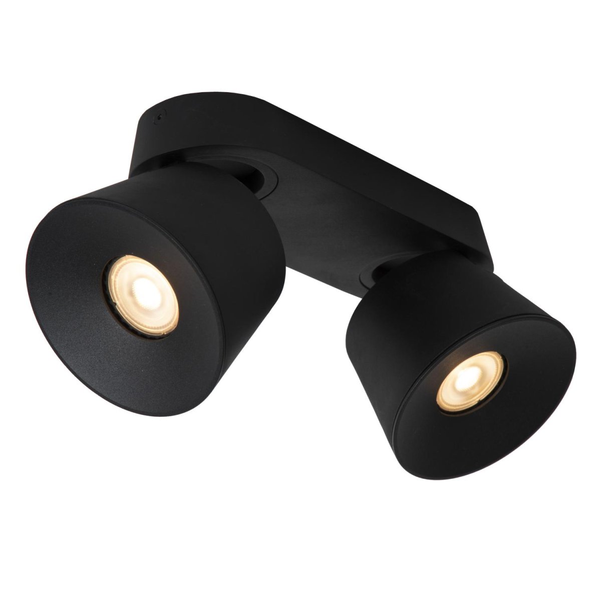 Trigono 2 Svart spotlight Fra Lucide - Unike produktegenskaper:Passer for bruk med LED-lyskilderDenne lampen kan roteres og vippesLett &aring; koble til en dimmer (ekskl.