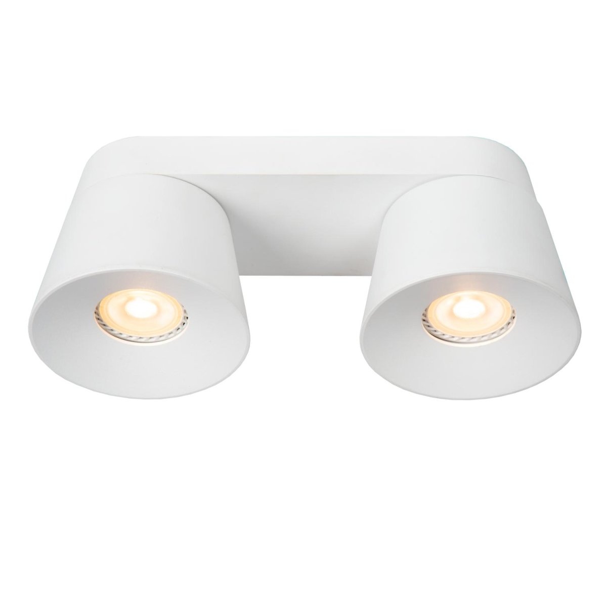 Trigono 2 Hvit spotlight Fra Lucide - Unike produktegenskaper:Passer for bruk med LED-lyskilderDenne lampen kan roteres og vippesLett &aring; koble til en dimmer (ekskl.