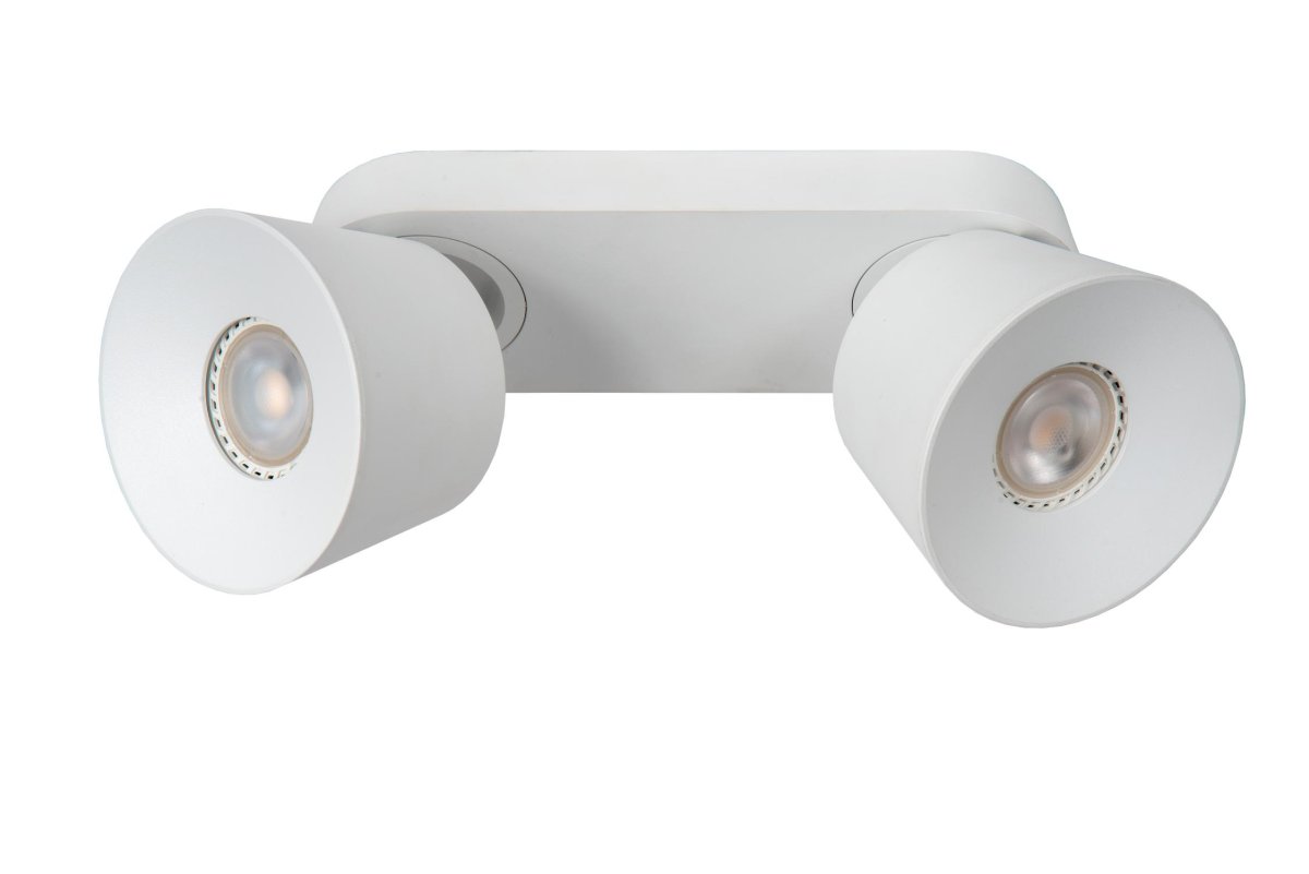 Trigono 2 Hvit spotlight Fra Lucide - Unike produktegenskaper:Passer for bruk med LED-lyskilderDenne lampen kan roteres og vippesLett &aring; koble til en dimmer (ekskl.