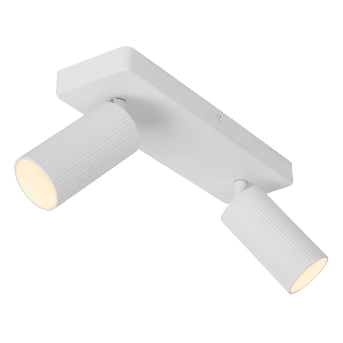 Clubs 2 Hvit spotlight Fra Lucide - Koble lampen til en dimmer for en koselig kveld ved spisebordet eller i stuen.