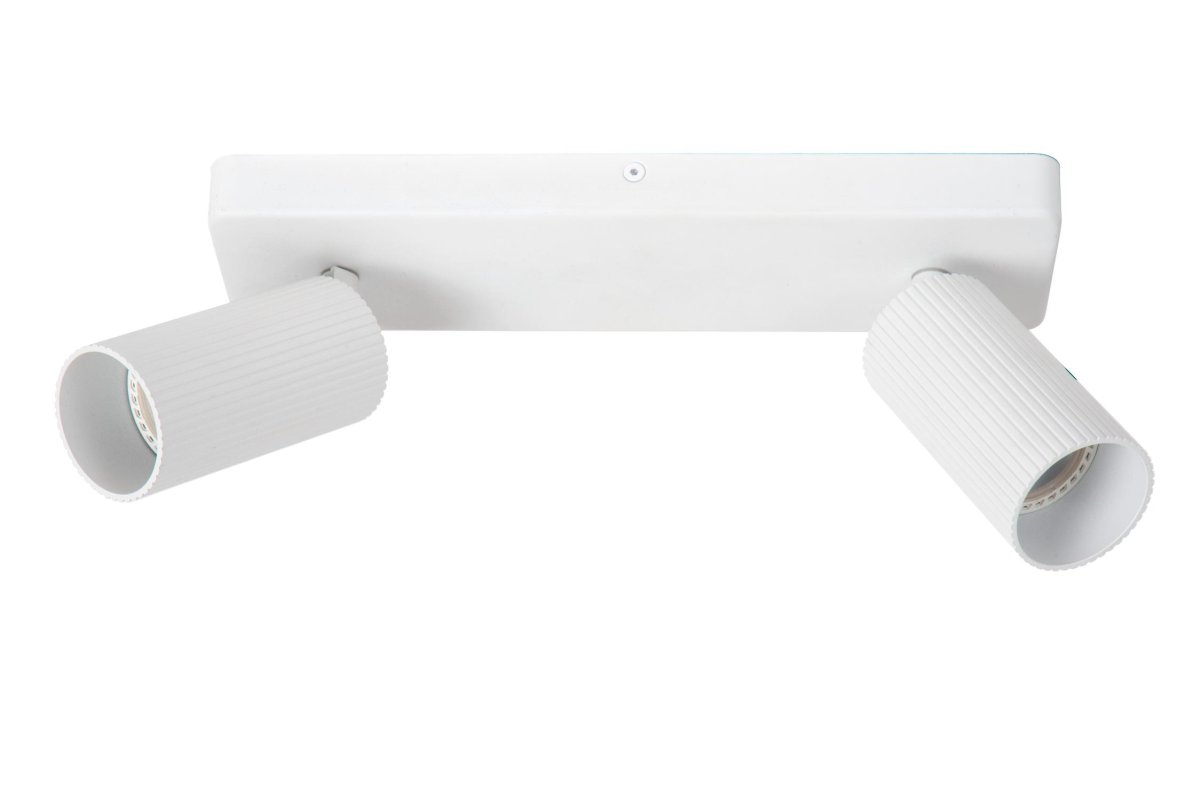 Clubs 2 Hvit spotlight Fra Lucide - Koble lampen til en dimmer for en koselig kveld ved spisebordet eller i stuen.