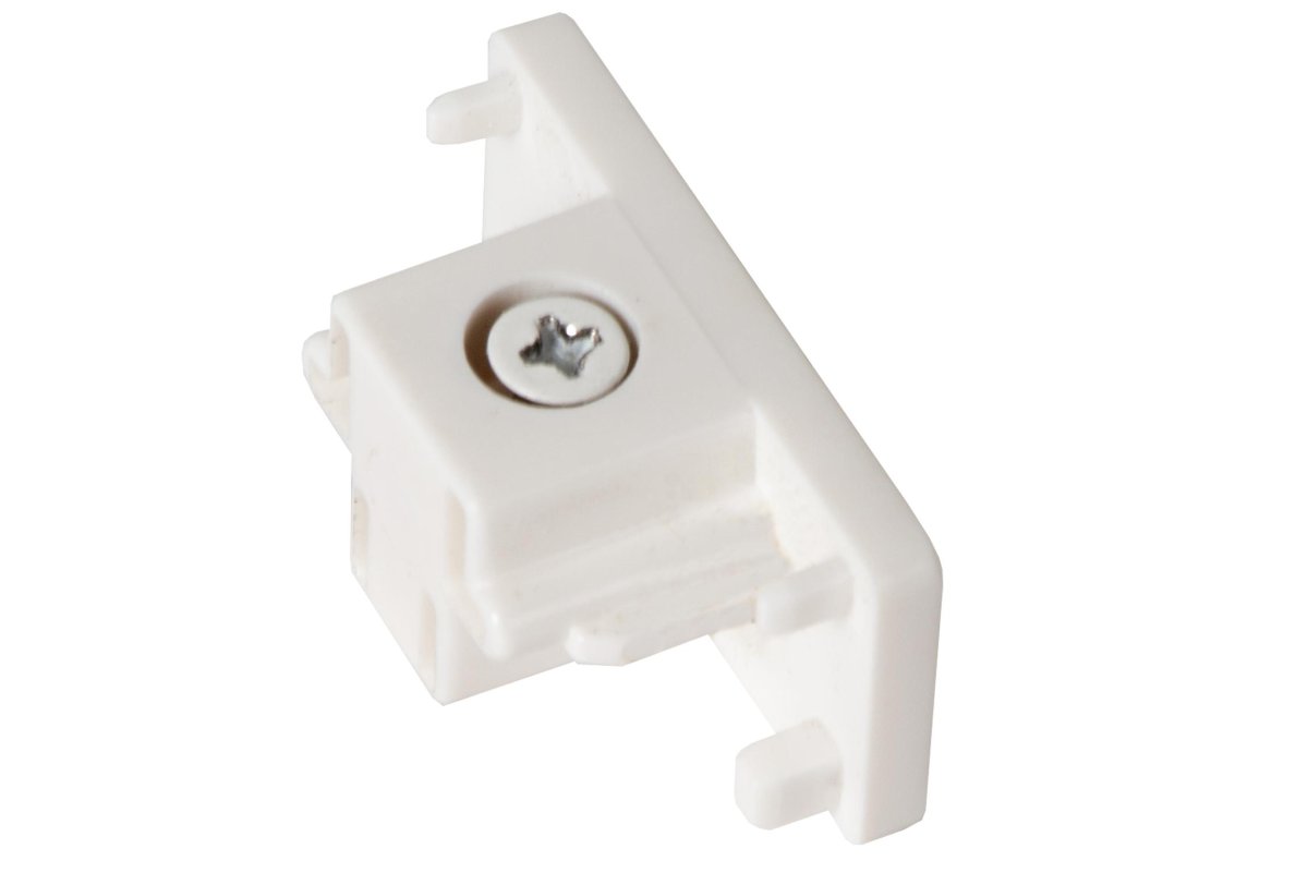 Endetilkobling 2-Pakning Hvit Fra Lucide - Avslutt din rail p&aring;&aring; en stilig m&aring;te med disse hettene.