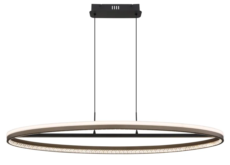 Della 100cm Grå Taklampe Fra Globo Lighting - Perfekt f&ouml;r vardagsrum och matsalar, d&auml;r den skapar en inbjudande atmosf&auml;r och en modern touch.