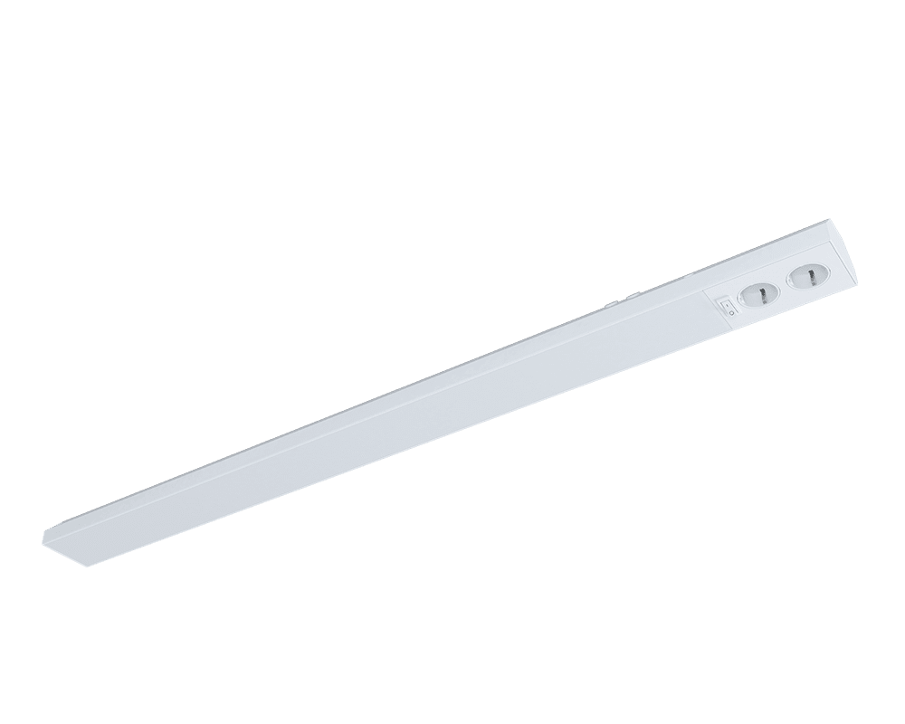 Zoom bilde av Acis Stikkontakt 110cm Hvit Fra Westal - Denne benklampen har doble stikkontakter og kan dimmes når den er koblet til en ekstern dimmer.