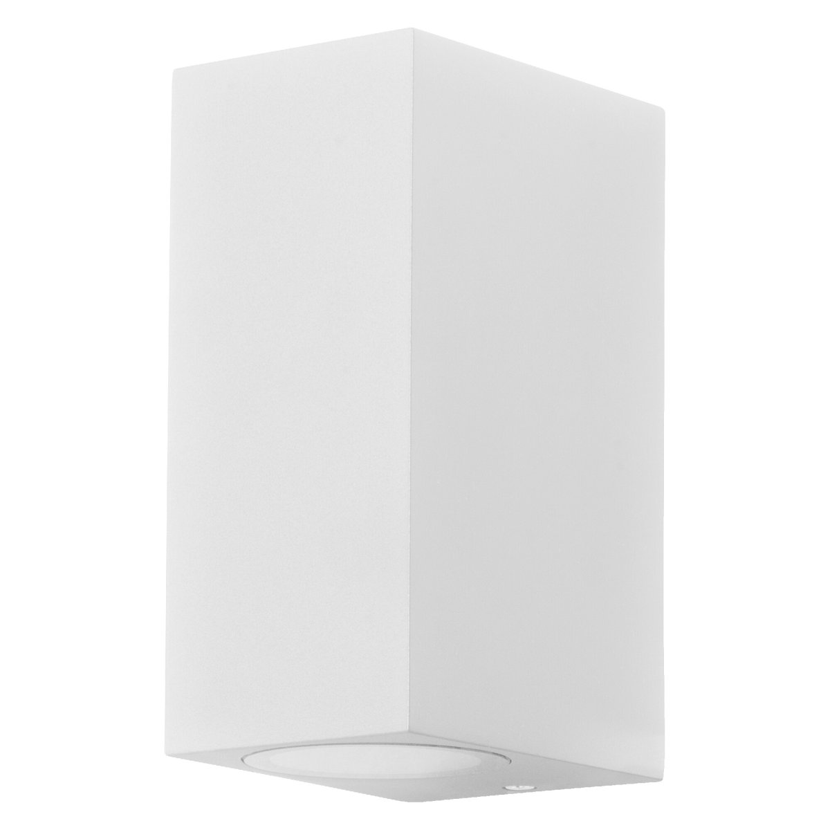 Square UpDown Hvit utendørslampe Fra Osram - Laget av st&oslash;pt aluminium og med IP44-klassifisering, er den motstandsdyktig mot v&aelig;r og vind, noe som gj&oslash;r den perfekt for fasader, innganger og uteplasser.