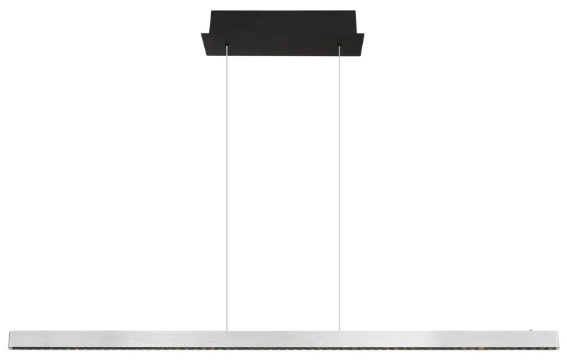 Dentsy 120cm Stål Taklampe Fra Globo Lighting - Med den smidiga touchknappen f&ouml;r av/p&aring; och den stegl&ouml;sa touchdimmern kan du enkelt justera ljusstyrkan efter &ouml;nskem&aring;l.
