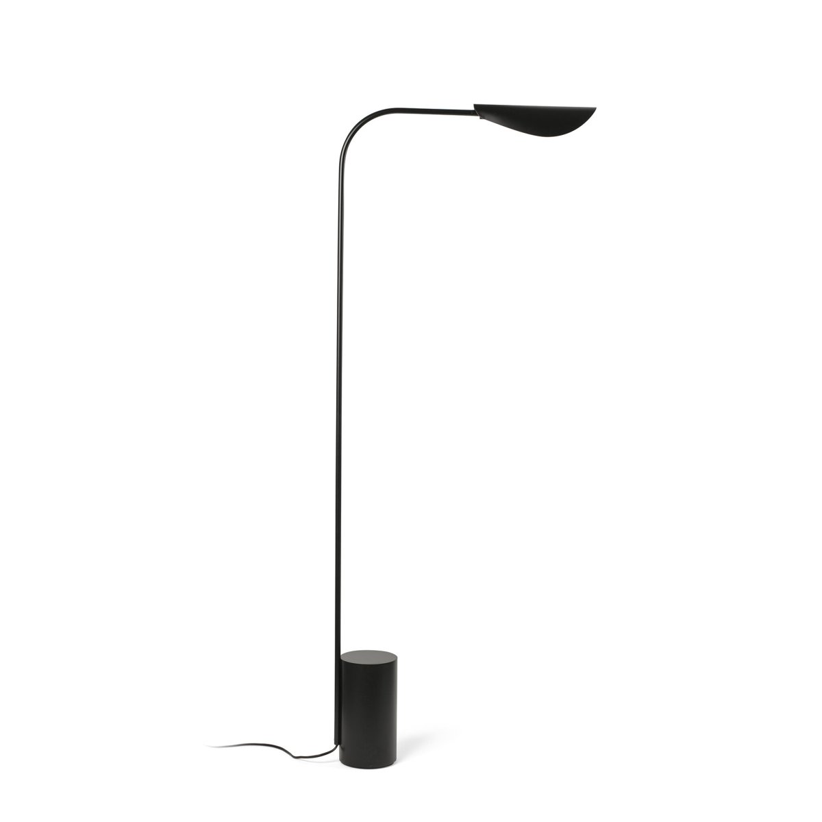 Liggera Svart gulvlampe Fra Faro Barcelona - Liggera er en gulvlampe med et enkelt, line&aelig;rt design inspirert av tradisjonell japansk minimalisme.