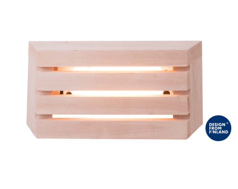 Saunaled H Tre Fra Airam - Armaturen er dimbar, slik at du kan justere lysmengden etter situasjonen.