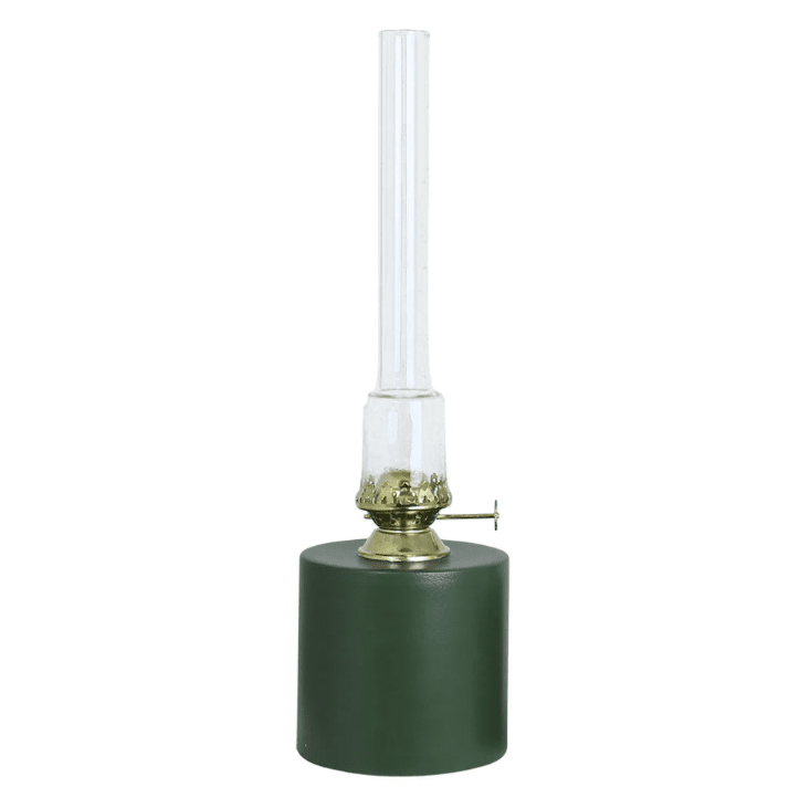 Kerosene Lamp Straight Big Grønn Fra Strömshaga - Passer med veke artikkelnummer 116210 og brennere med artikkelnummer 121810G.