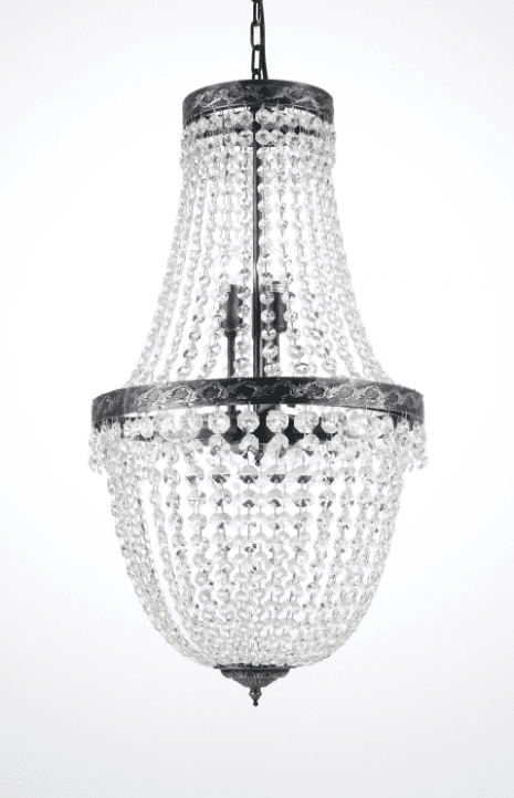 Morsamt Ø40 Antikk sølv krystall Fra Norrsken Design - Med en raffinert finish i antikk sølv, skaper denne lysekronen et stort inntrykk i alle rom den henger i.