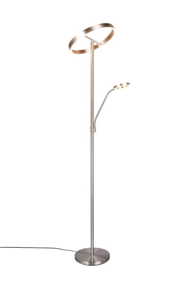 Willis Børstet stål gulvlampe Fra Trio Lighting - 