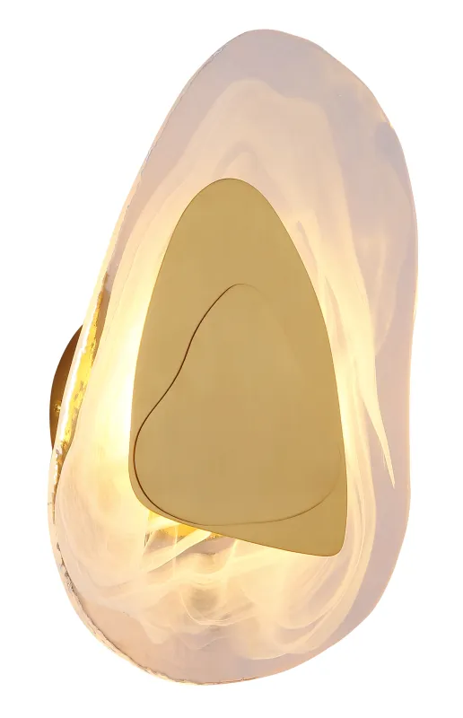 Dorsey 32cm Gull vegglampe Fra Globo Lighting - Dorsey v&auml;gglampa f&ouml;rtrollar med sin unika molnformade design och skapar en harmonisk atmosf&auml;r i varje rum.