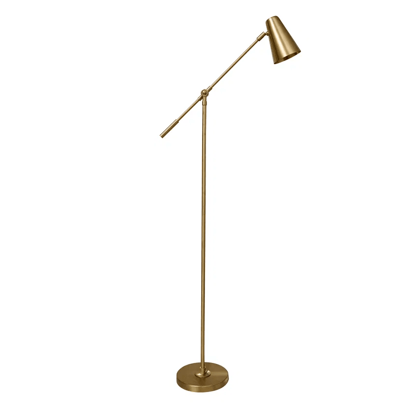 Zoom bilde av Ramo Matt messing gulvlampe Fra H. Skjalm P - Den elegante gulvlampen i matt messing fra H.