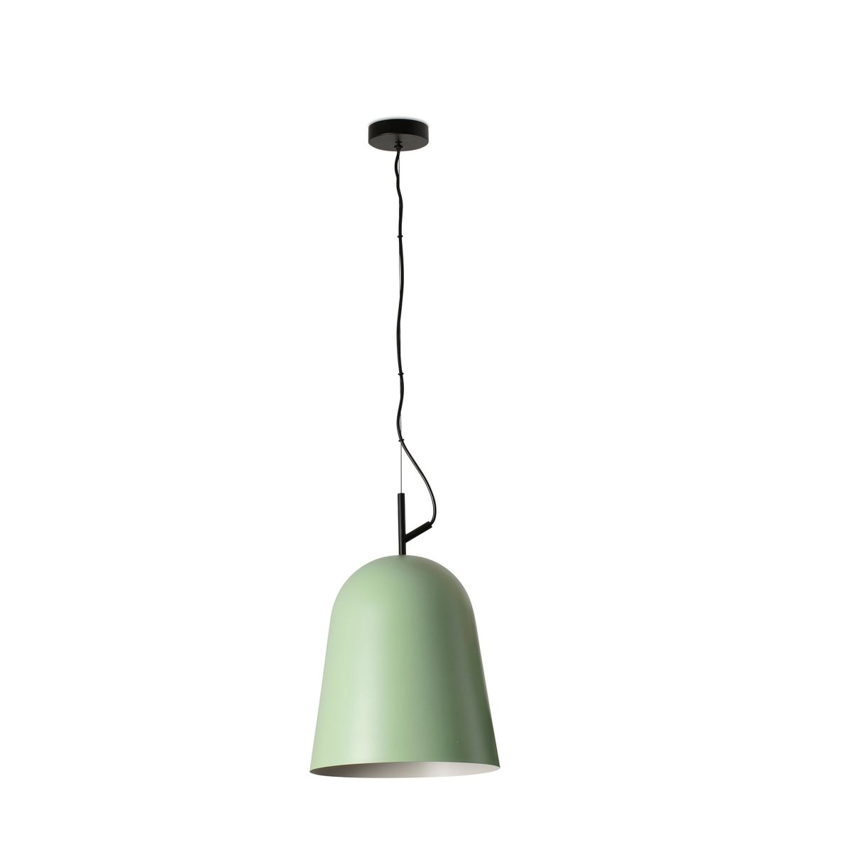 Studio Ø30 Grønn Taklampe Fra Faro Barcelona - Studio er en elegant pendellampe i gr&oslash;nt, designet av Nahtrang med inspirasjon fra de klassiske linjene fra 1950-tallet &ndash; tidl&oslash;s estetikk i en moderne vintage.