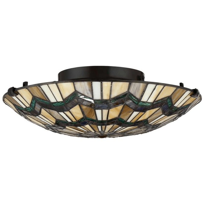 Alscott Ø42 Flerfarget Fra Elstead Lighting - Den klassiske lampefoten er elegant utformet i en bronsefinish, som forsterker den tidløse og håndverksmessige følelsen av designet.