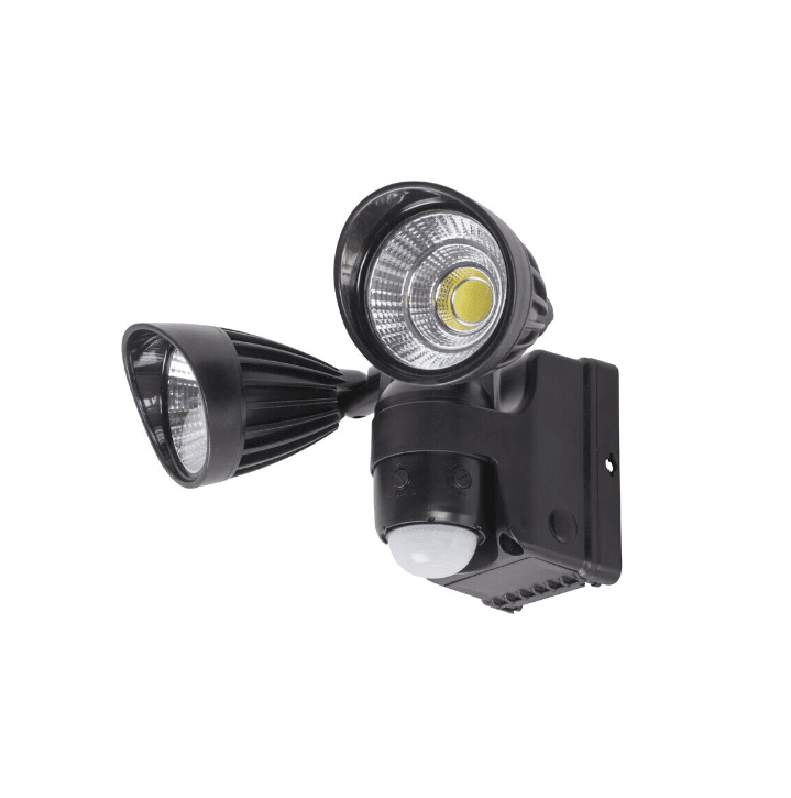 Batterilampe Med Sensor Svart utendørslampe Fra Airam - 