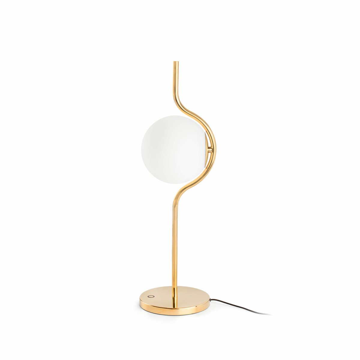 Le Vita 58cm Gull bordlampe Fra Faro Barcelona - Le Vita er en eksklusiv lampeserie designet av Nahtrang, hvor enkelhet og eleganse m&oslash;tes i et tidl&oslash;st design.