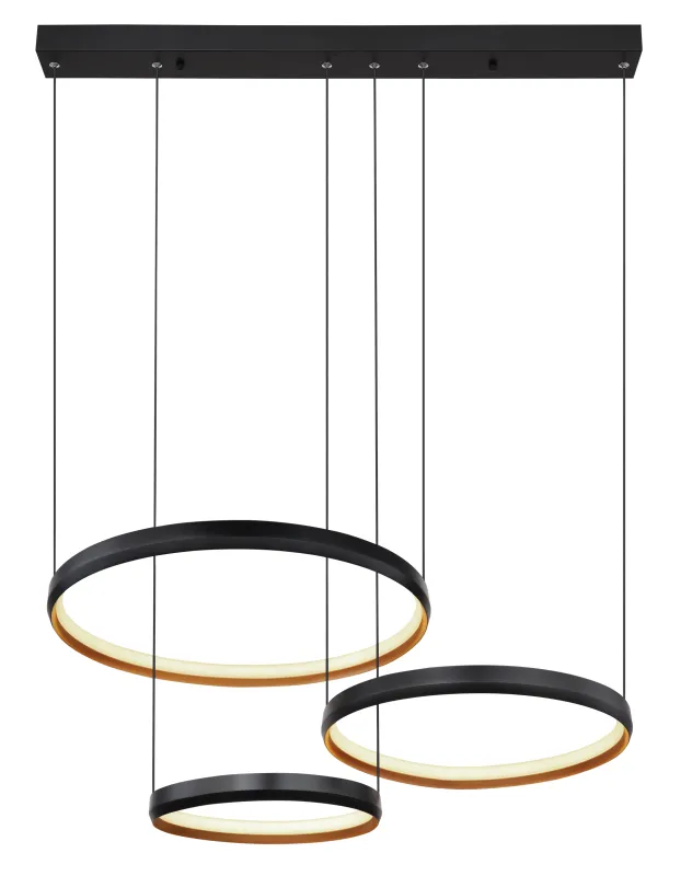 Halli Svart Fra Globo Lighting - LED-panelerna erbjuder flexibel belysning med justerbar f&auml;rgtemperatur fr&aring;n varmt vitt (2700K) till kallt vitt (6000K) och kan dimras samt fixeras i &ouml;nskat ljusl&auml;ge.