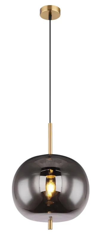 Blacky Ø30 Messing Taklampe Fra Globo Lighting - En stilren armatur som skapar en st&auml;mningsfull och elegant belysning i ditt hem,&nbsp;perfekt i vardagsrum eller matsal.