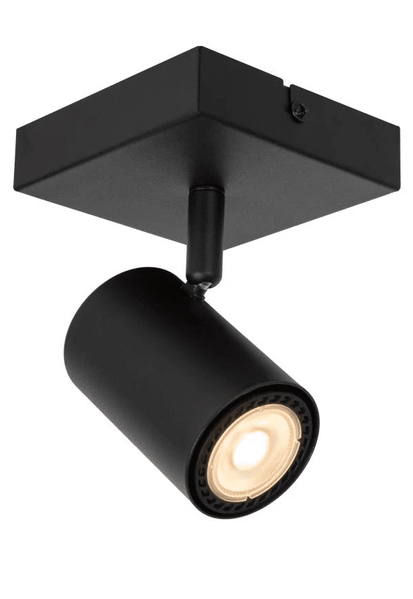 Amigo Svart spotlight Fra Lucide - Spotlighten er justerbar og gir dermed allsidig belysning, perfekt for &aring; skape en varm atmosf&aelig;re eller fremheve viktige omr&aring;der i hjemmet ditt.