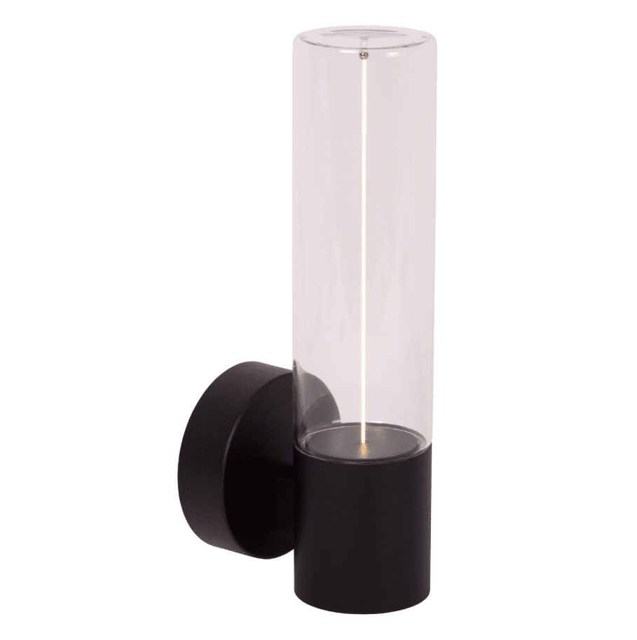 Filani Svart utendørslampe Fra Lucide - Filani er en moderne fasadelampe som gir godt allsidig lys med sin innebygde LED-lampe.