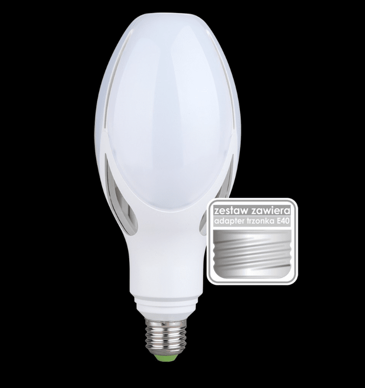 E27 olivenformet lyspære 30W 4000K Fra Unison - 