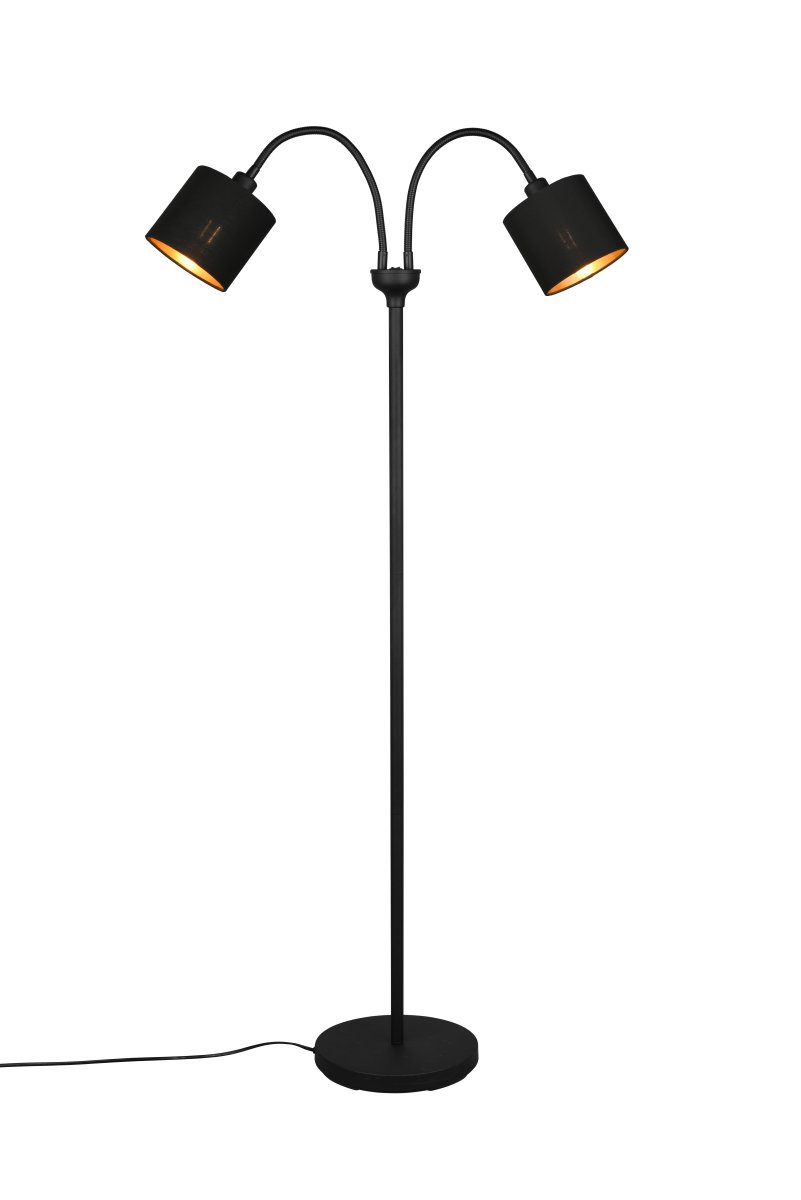 Tommy 2 Svart gulvlampe Fra Trio Lighting - 