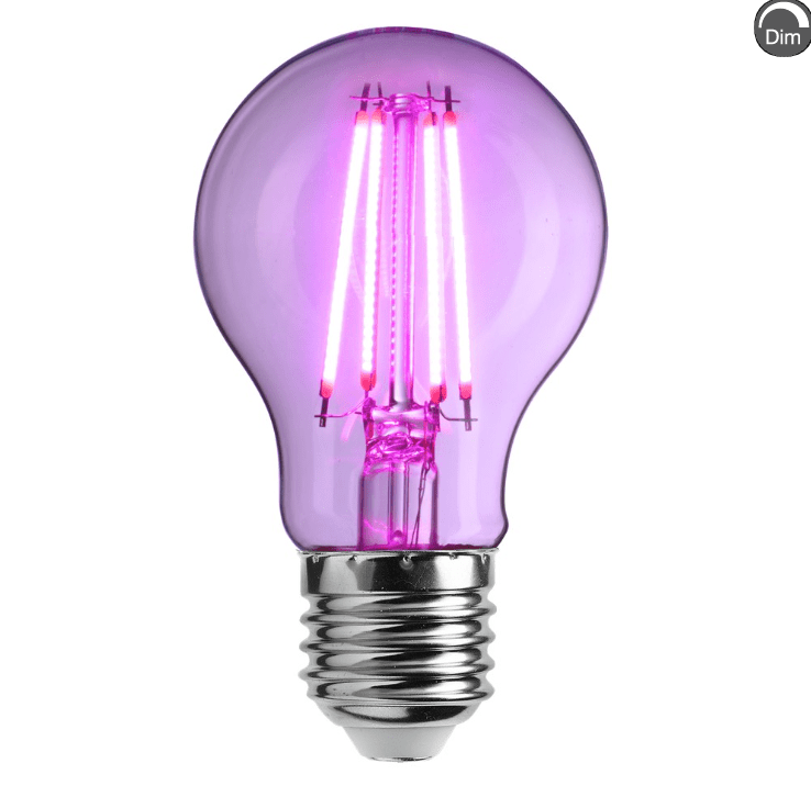 E27 LED vekstlys 6W Rosa Fra Unison - 