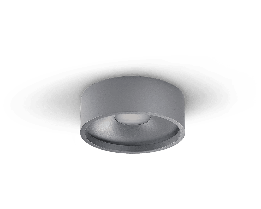 Tora Grå Fra Westal - Denne takarmaturen har en kompakt og stilig design som gir effektivt downlight.
