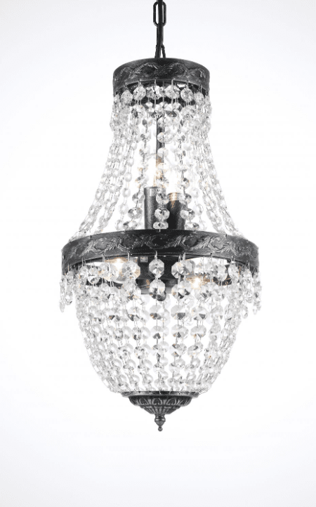 Morsamt Ø25 Antikk sølv krystall Fra Norrsken Design - Den majestetiske Morsamt-lysekronen i antikk sølv tilbyr en perfekt balanse mellom antikk eleganse og moderne luksus.