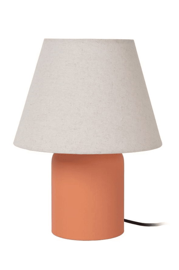 Macia 27cm Terrakotta bordlampe Fra Lucide - Macia er en moderne bordlampe med retrodesign.