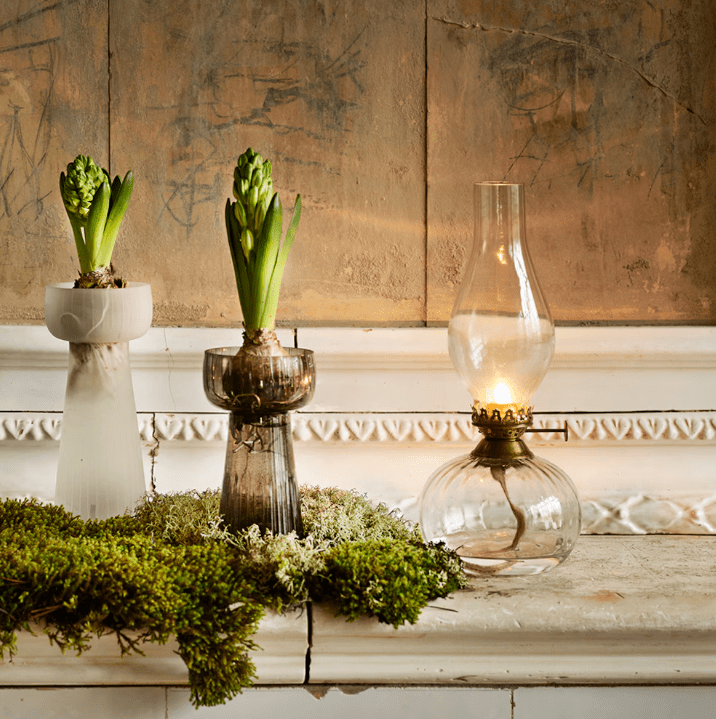 Kerosene lamp elisabeth round small Gjennomsiktig Fra Strömshaga - Passer med veke artikkelnummer 116210 og brennere med artikkelnummer 128118G.