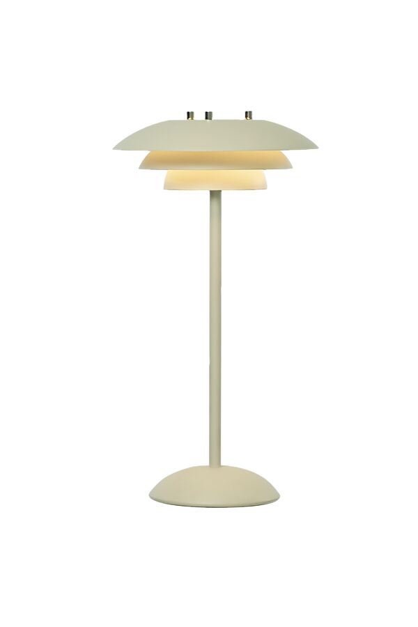 Epsilon 37cm Beige bærbar Fra Aneta Lighting - Epsilon er en elegant, b&aelig;rbar bordlampe for innend&oslash;rs bruk med tidl&oslash;st design og en ber&oslash;ringsdimmer diskret plassert p&aring; basen.